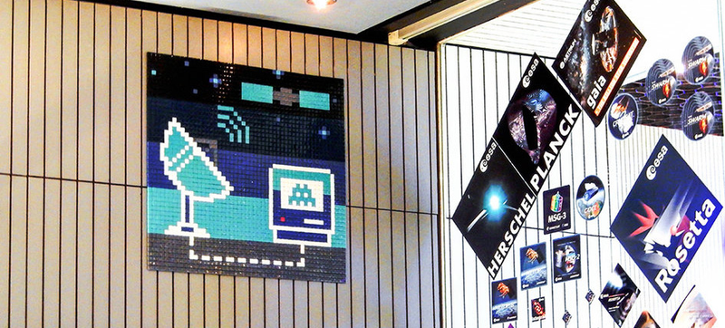 Illustration for article titled The European Space Agency Is Being Littered With Pacman-Style Art